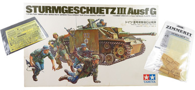 1:35 RAR' 1972 Tamiya MM114 Sturmgeschütz III Ausf.G + Scale Aber & ATAK