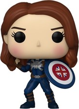 POP! Marvel Studios ¿Y si...? #968 CAPTAIN CARTER STEALTH TRAJE 3.5" Cabeza Bobble