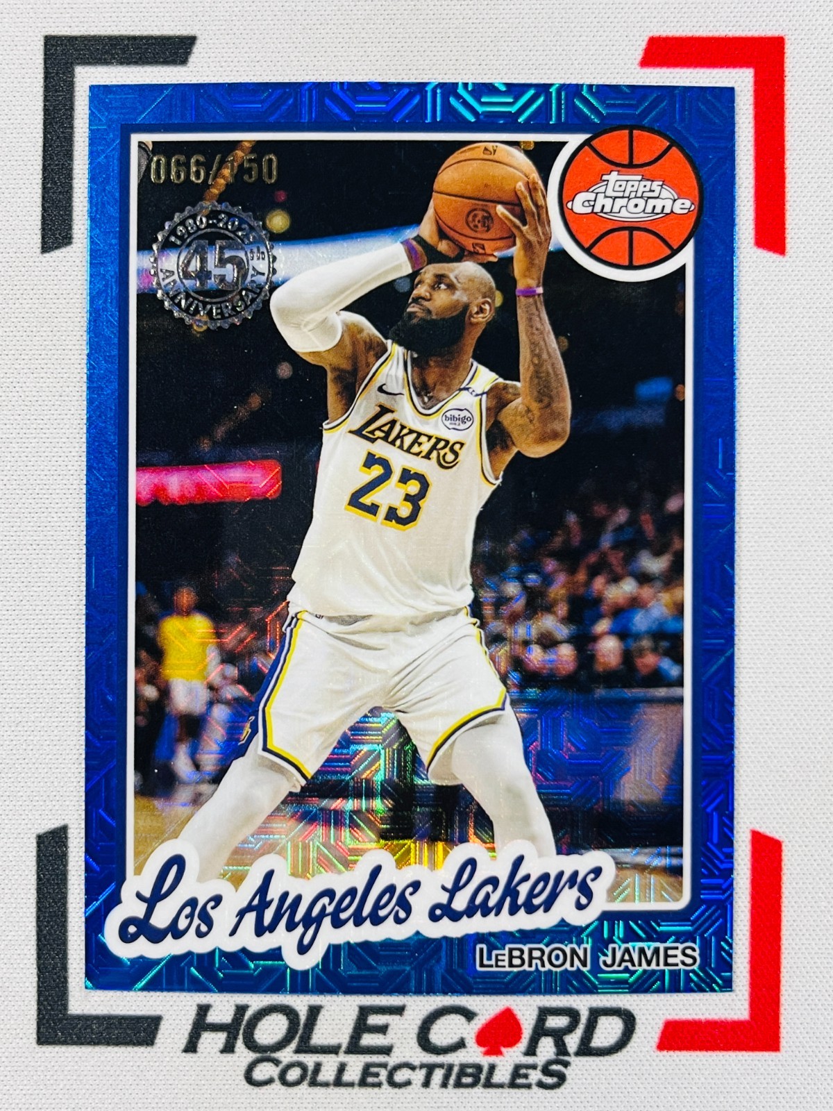 LEBRON JAMES 2025-26 Topps Chrome '80-81 Basketball #TC-LJ Blue Mojo 66/150 丨