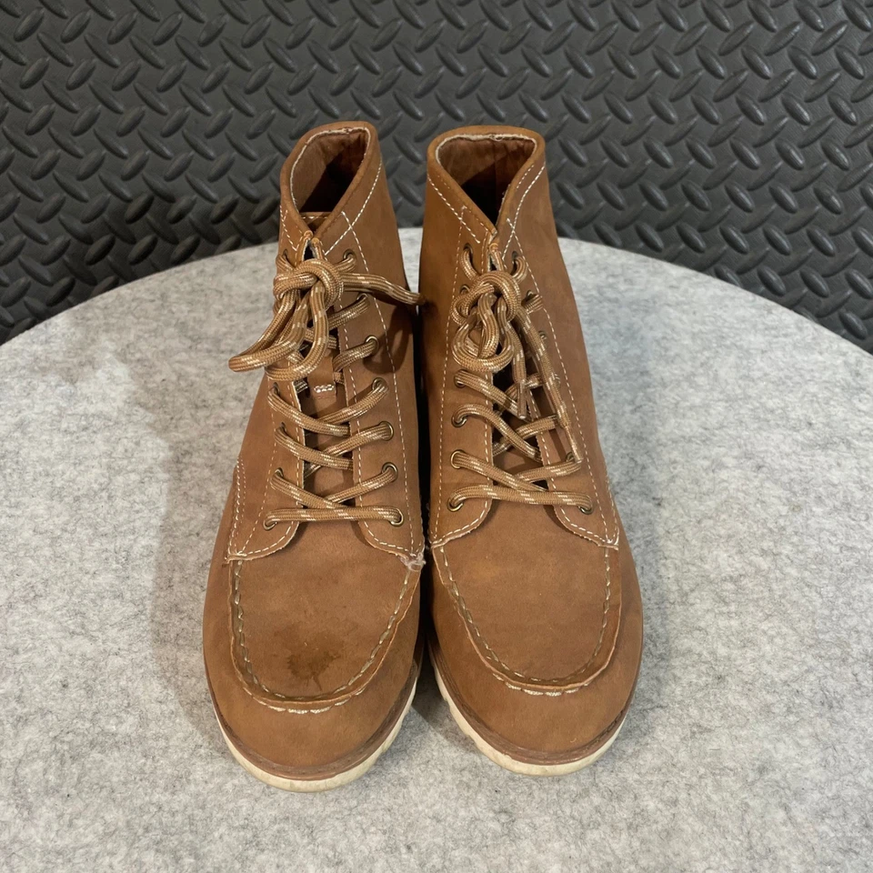 Женские сапоги St. John's Bay коричневые на шнуровке размер 6 комфорт пена с эффектом памяти - Изображение 2 из 4