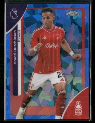 2025-26 Topps Chrome Sapphire Edition  #160 Omari Hutchinson Nottingham Forest