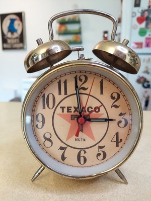 Vintage 1990s Texaco Advertising Windup Alarm Clock | eBay