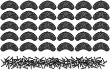 Heel Plates 30 PCS Rubber Shoe Heel Taps, Wear-Resistant Heel Savers and Shoe Re