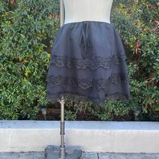 Baevly Black Lace Tiered Mini Skirt Women  s Size S Ruffle Fairy Grunge Coquette