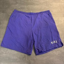 Vintage 90s Nike White Tag Purple Nylon Windbreaker Shorts