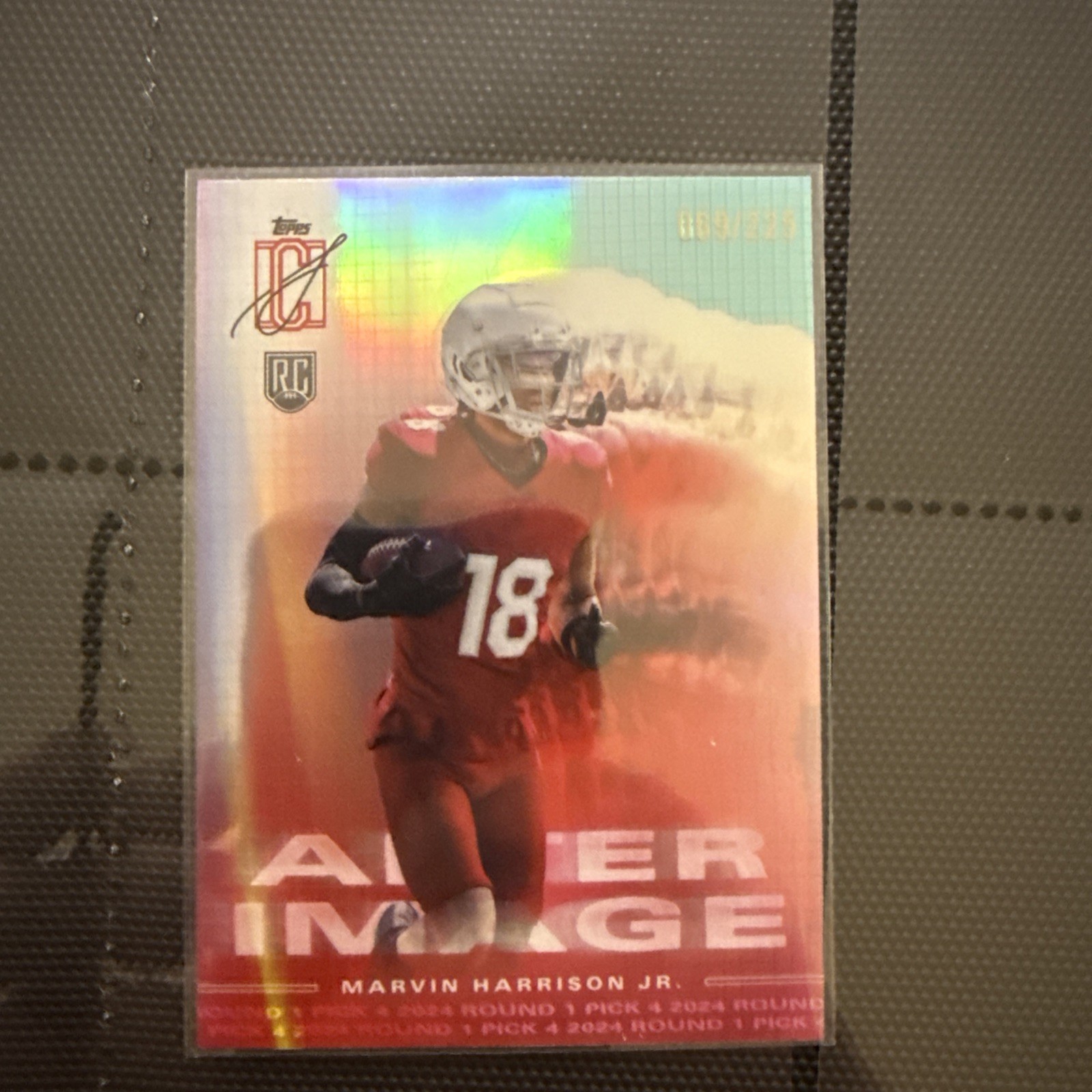 2024 Topps Signature Class Marvin Harrison Jr After Image Teal /225 Cardinals RC