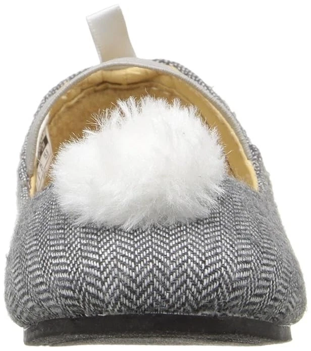 NEW Carter's Toddler Girls Puff Ballet Flats Gray Size 5 - Image 2 of 4