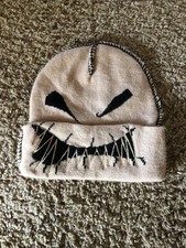 Disney Tim Burton's The Nightmare Before Christmas Hat Soft Acrylic Tan Beanie