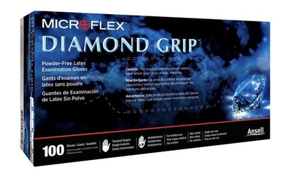 Microflex MF-300-XL Extra Large Diamond Grip 100 Count (Pack of 1), White