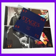 Rare JIMI HENDRIX "Stages" 4x CD BOX SET 1991 Reprise 1967-1970 SUPERB DISCS!
