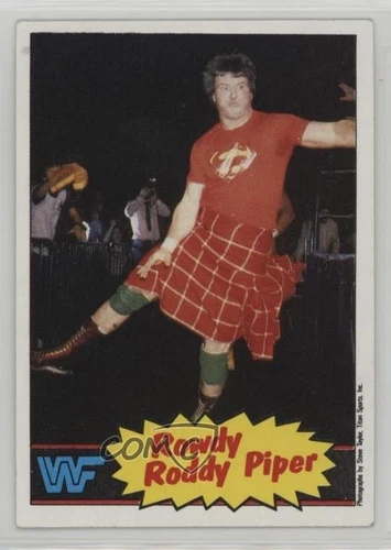 1985 Topps WWF Roddy Piper #7 Rookie RC