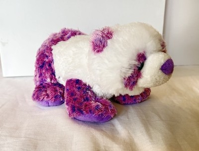 Webkinz Pretty Panda Purple White Panda Bear Plush Ganz No Code HM405