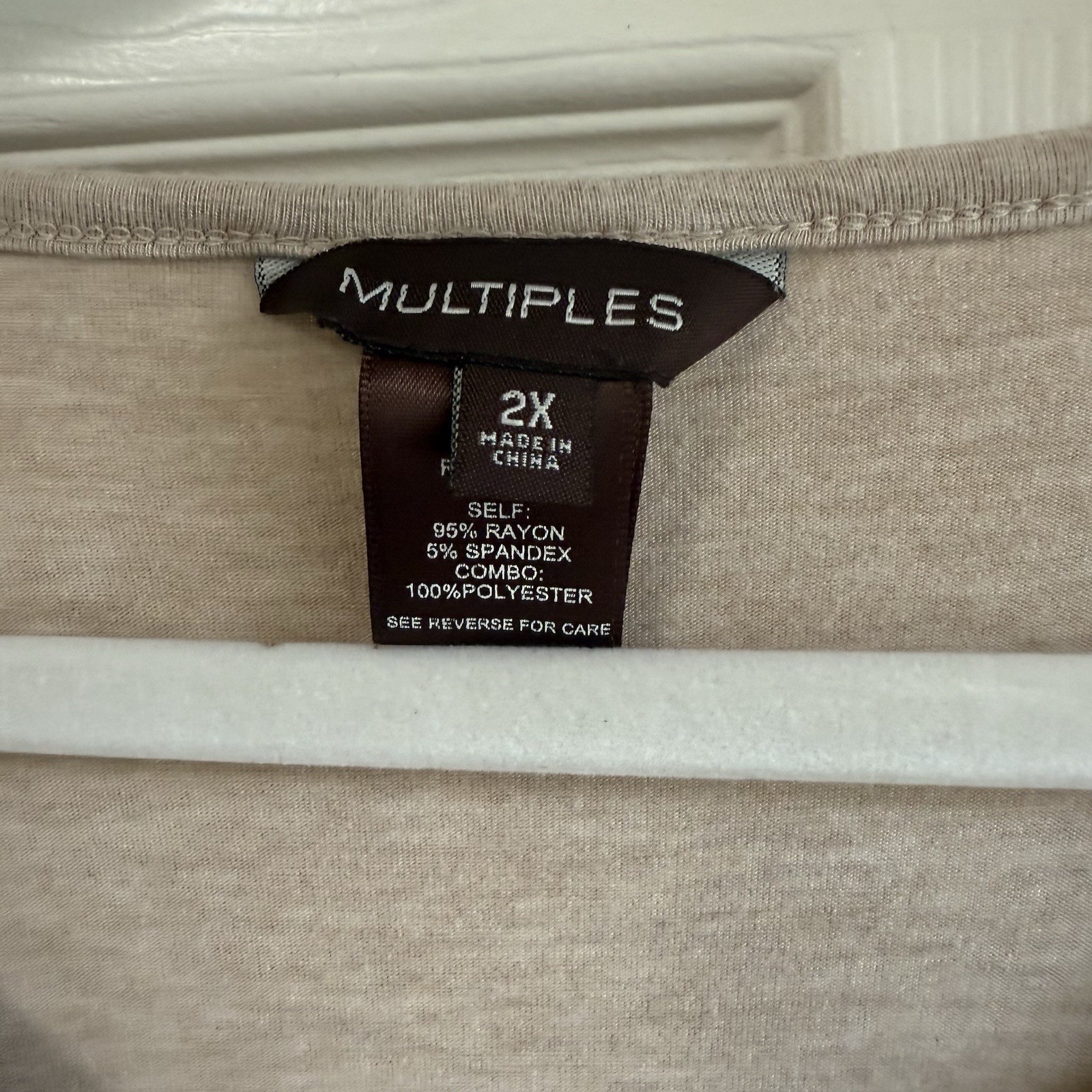 Multiples 2X Cute Fun Aztec Pattern Stretchy Top … - image 7