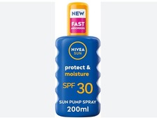 Nivea Sun Protect & Moisture SPF30 Sun Cream 200ml CAP MISSING 39.75 per litre