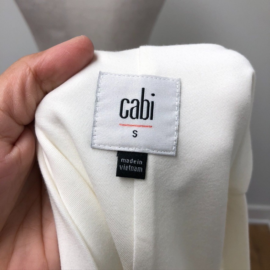 Cabi Duchess Tank Top Blouse Womens Small White Old Money Classic Minimalist