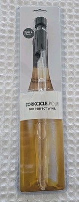 Corkcicle Pour Chill & Pour Bottle Insert Rod Stick for Red & White Wine NEW