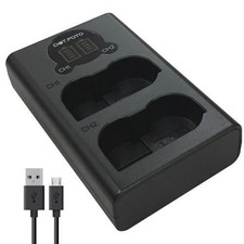 EN-EL15 LCD USB Dual Battery Charger for Nikon D750 D800 D810 D7000 D7100 D7200