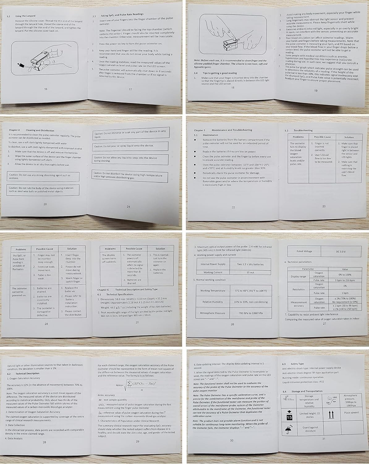 Zacurate Pro Series 500DL Fingertip Pulse Oximeter Blood Oxygen Saturation Monit