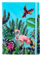 Safari Notizbuch Mit Radiergummi, Liniert, B6, 17,5 X 8,5 Cm, 80 Blatt, 80 G/M²