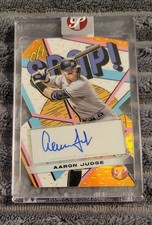 Aaron Judge 2023 Topps Pristine - Oh, Snap! Autographs /25 Orange Refractor!!!