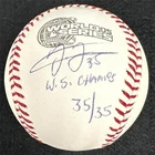 Frank Thomas signed 2005 "WS Champs" MLB Baseball White Sox autograph ~ JSA COA