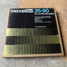 Maxell UD 35-90 Reel to Reel Tape 7" NOS Opened - 1800ft 1/4" Made in Japan