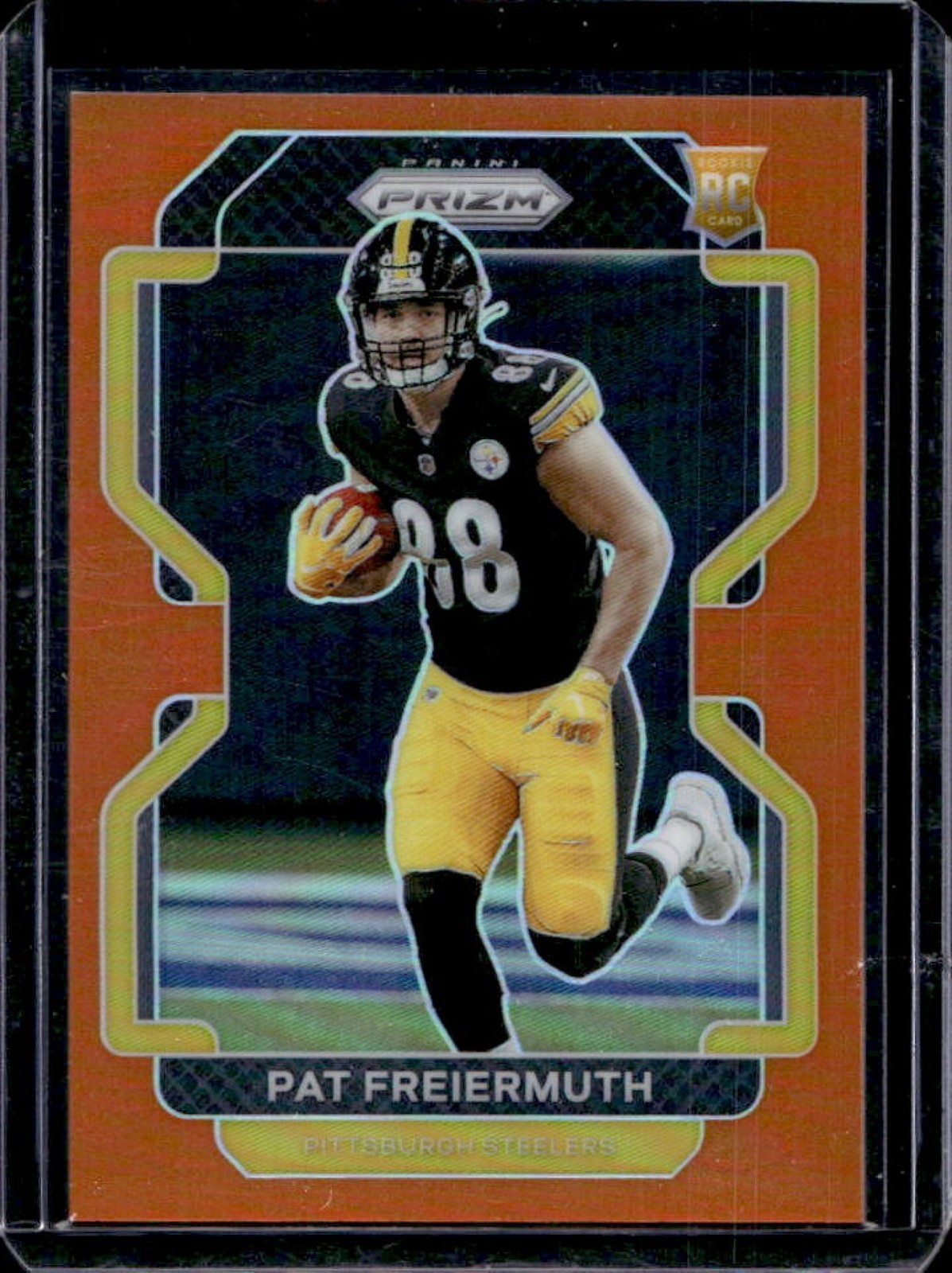 2021 Panini Prizm Pat Freiermuth Orange Rookie RC #/249 Steelers