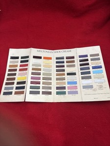Meltonian Shoe Cream Color Selection Chart 72 Colors Vintage Polishing