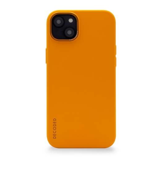Coque iPhone 14 Plus Decoded en silicone orange haute finition