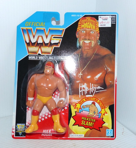 Vintage 1992 WWF Hulk Hogan Wrestling Action Figur...
