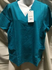 Mandala Scrubs Women 6-Pocket Top Size XL Color Teal NWT