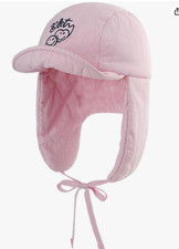 Beautiful Pink Baseball Cold / Windy Weather Winter Sports Hat New Without Tags