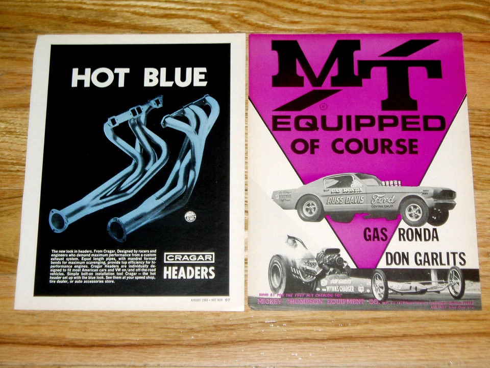 Ford Mustang 1966/Dodge Charger 1969 RT/HEDMAN/HOOKER-M/T-CRAGAR CABEZALES/ESCAPE Foto 3 de 4