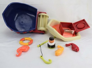 fish and splish boat bath toy