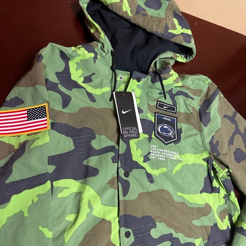 Nike Mens Multicolor PSU Camouflage Activewear Football Jacket Size Medium - Picture 3 of 5