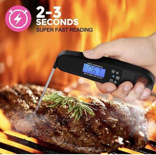 Powlaken Digital Meat Food Thermometer Grill Cooking Instant Read Waterproof - Picture 4 of 7