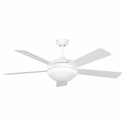 Concord 52" Saturn II Ceiling Fan With Light - White | eBay