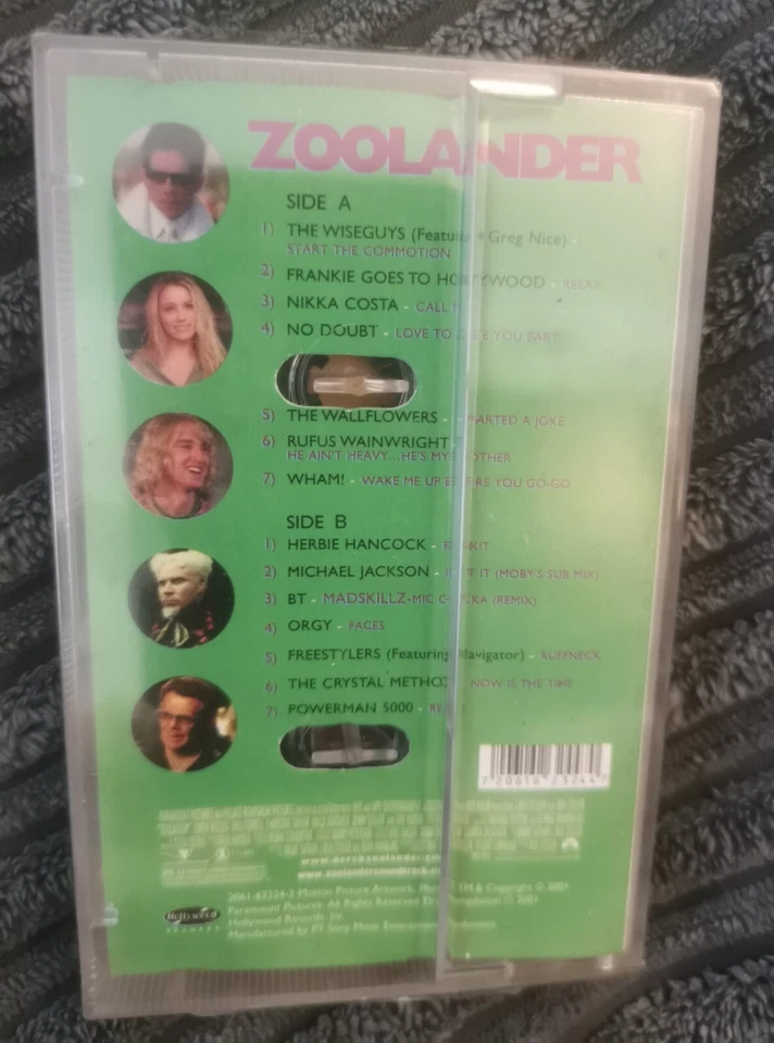 Zoolander - Motion Picture Soundtrack (Sealed Cassette Tape) - Image 2 of 2
