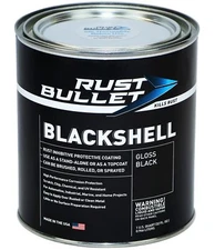 RUST BULLET Gloss Black - 1 Quart Corrosion Preventive Paint for Metal