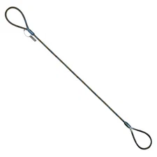 1/2" x 8' Wire Rope Choker Sling Standard Eyes Tagged Overhead Lifting 2.5 Ton