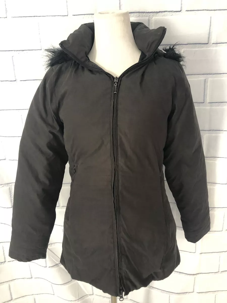 BSD Bosideng Women s Black Down Puffy Coat Sz S Detachable Hood