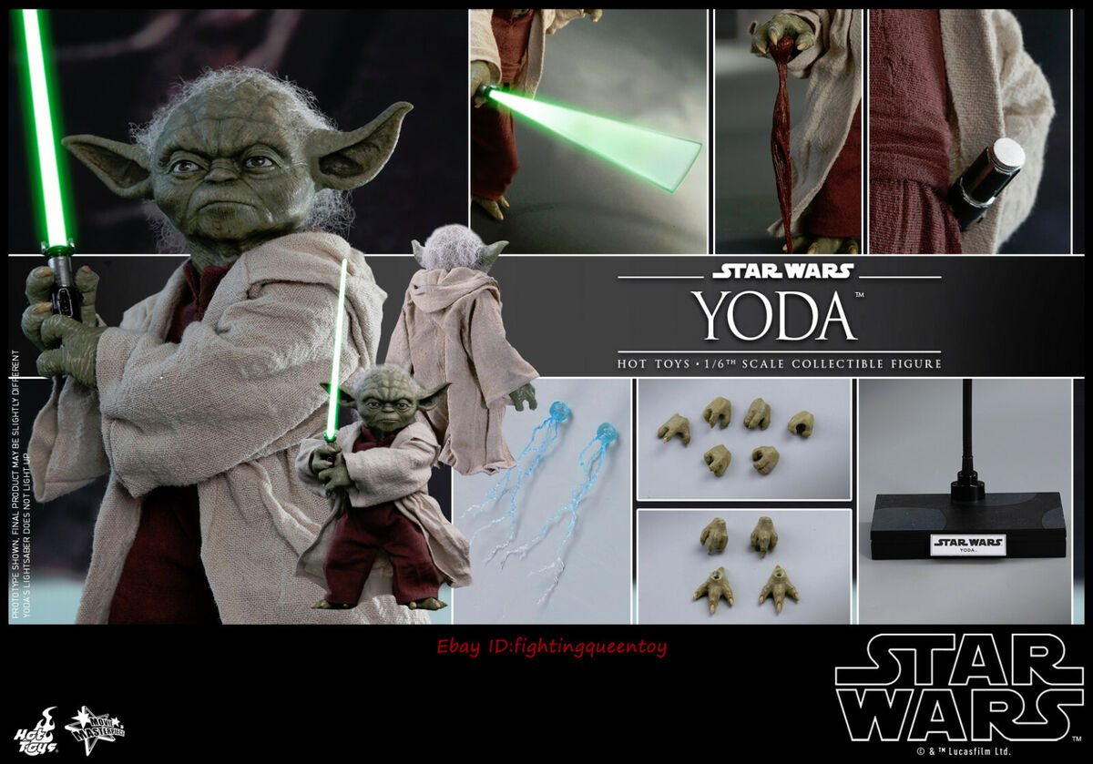 HOTTOYS HT MMS495 Star Wars Prequel Master Yoda 1/6 Figure HOTTOYS HT MMS495 Star Wars Prequel Master Yoda 1/6 Figure
