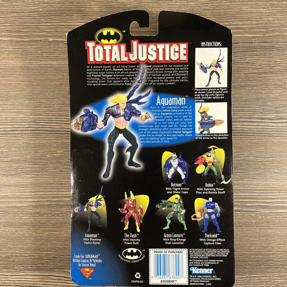 Kenner Total Justice Aquaman Action Figure DC Comics Blasting