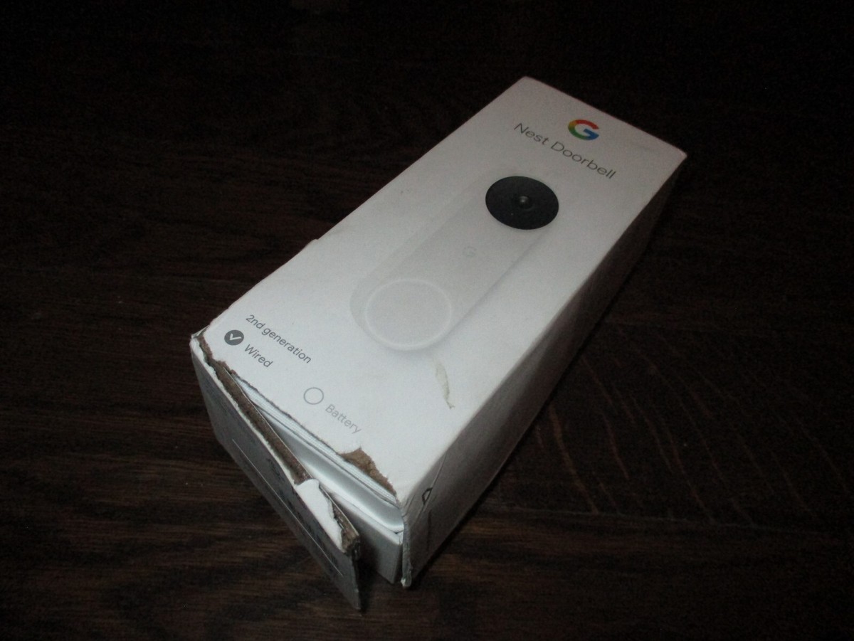 GOOGLE NEST Doorbell Video Doorbell Security Camera in Box