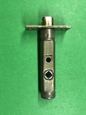 Bolt Doorknob Vintage  "RUSSWIN" Brass  Patina "ONE" , Reclaimed (M1429)