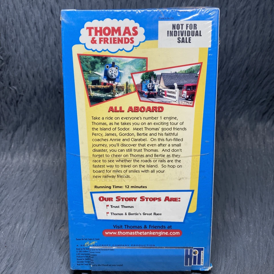 Thomas & Friends - Trainyard Adventures VHS Tape Video Sampler Tank Engine Train - Image 4 of 4