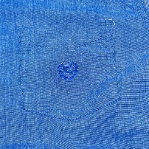 Ralph Lauren Chaps SS Shirt Mens XL Blue Button Up Easy Care - Picture 4 of 10