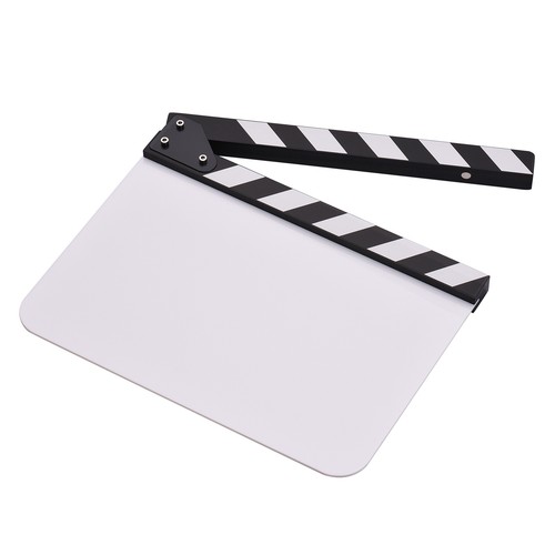 Acrylic Film Clapboard Director'S Cut Action Scene Clapper Board 30 * 24cm G4F7 - Picture 2 of 10