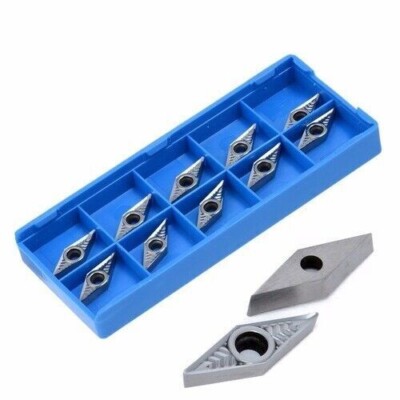 10PCS VCGT110304-AK N01 CNC Insert Carbide Cutting Blade for Aluminum VCGT221-AK