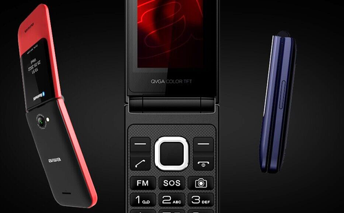 AIWA Telefono Cellulare Per Anziani Tasti Grandi SOS Telefono Anziani Flip Rosso - Foto 9 di 9